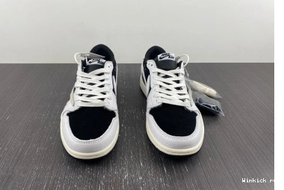 SCOTT AIR TRAVIS BLACK 1 OG LOW X WHITE JORDAN 1013